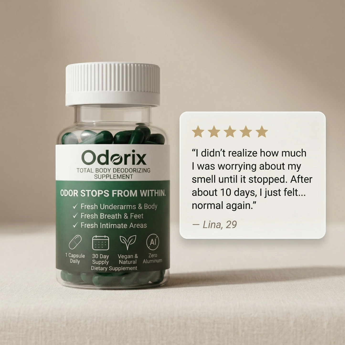 Odorix™ Total Body Internal Deodorizer