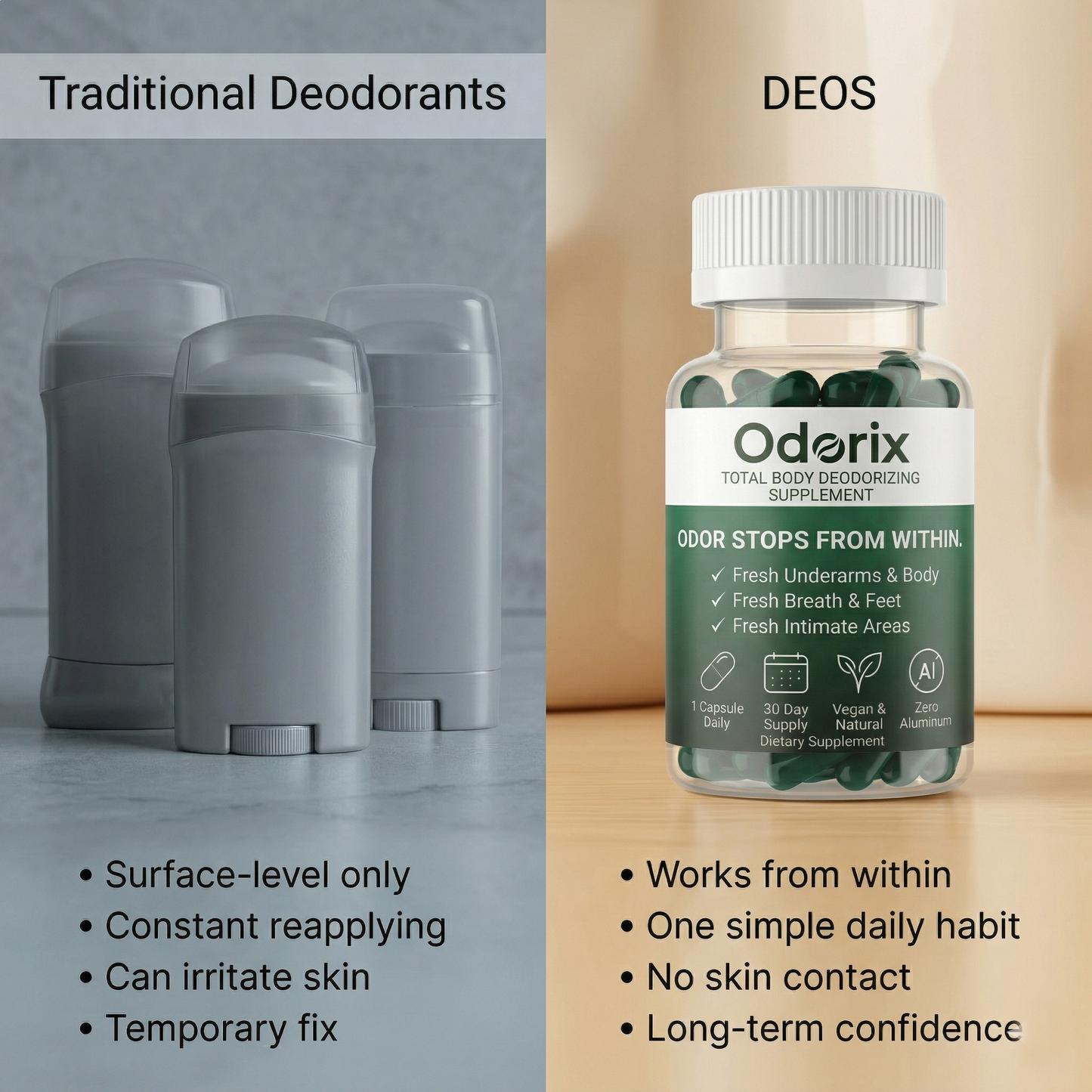 Odorix™ Total Body Internal Deodorizer
